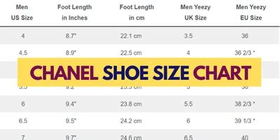 chanel shoe size chart in cm|chanel slingback size chart.